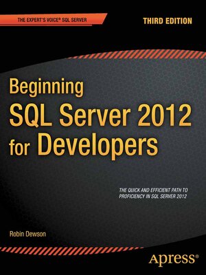 cover image of Beginning SQL Server 2012 for Developers